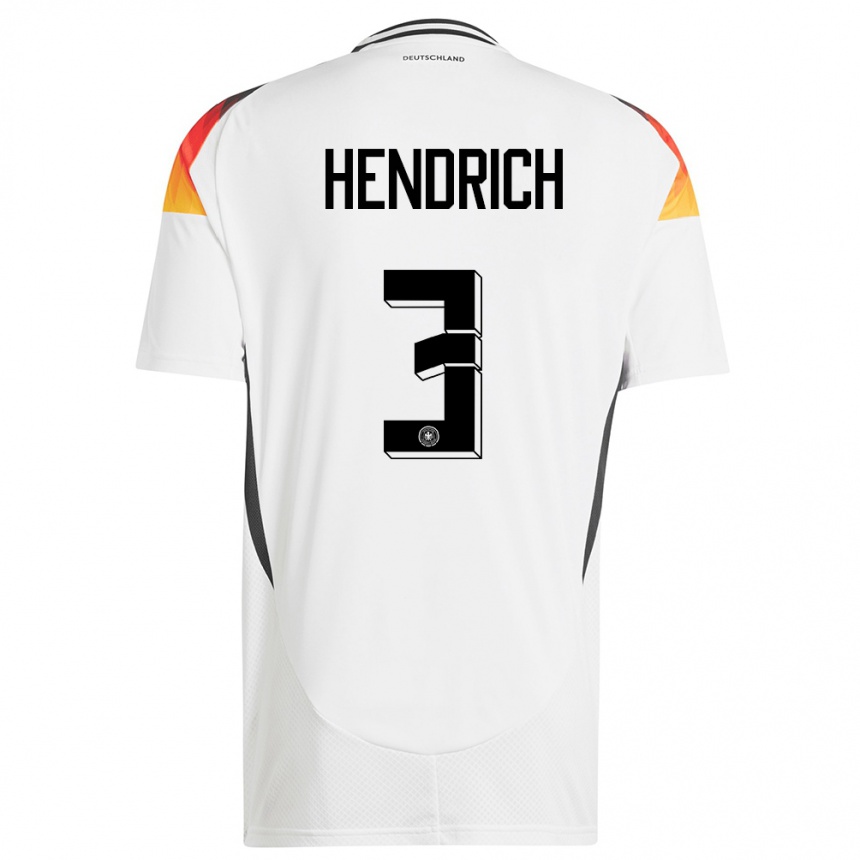 Kids Football Germany Kathrin Hendrich #3 White Home Jersey 24-26 T-Shirt Nz