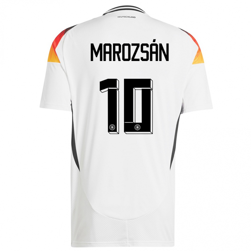 Kids Football Germany Dzsenifer Marozsan #10 White Home Jersey 24-26 T-Shirt Nz