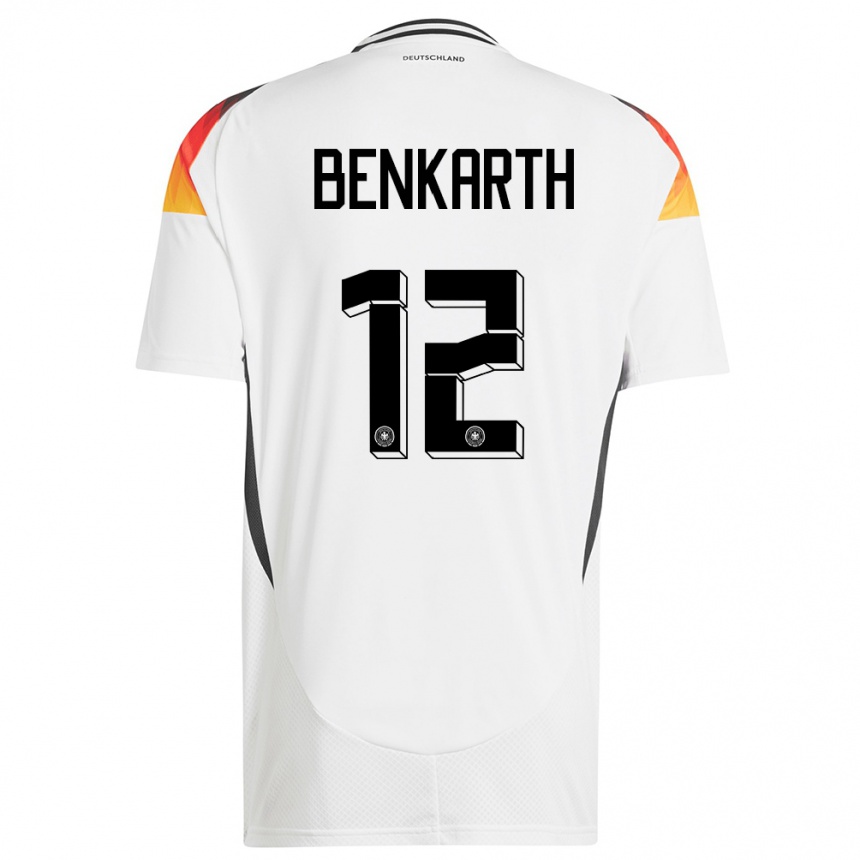 Kids Football Germany Laura Benkarth #12 White Home Jersey 24-26 T-Shirt Nz