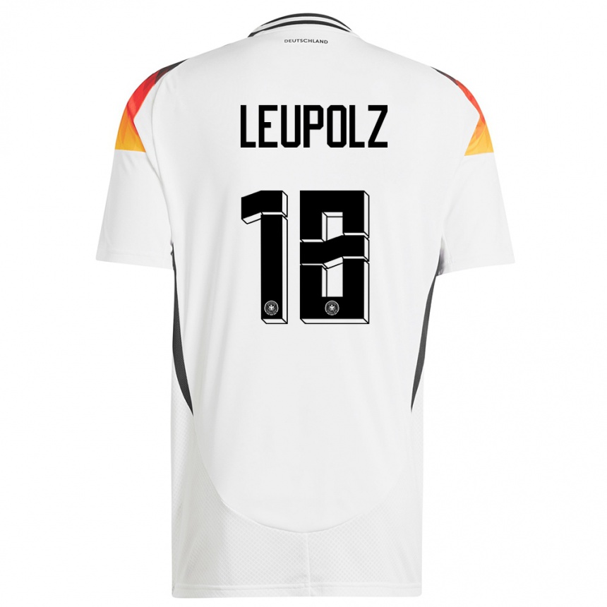 Kids Football Germany Melanie Leupolz #18 White Home Jersey 24-26 T-Shirt Nz