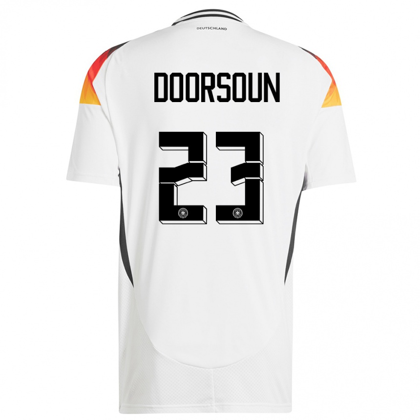 Kids Football Germany Sara Doorsoun #23 White Home Jersey 24-26 T-Shirt Nz