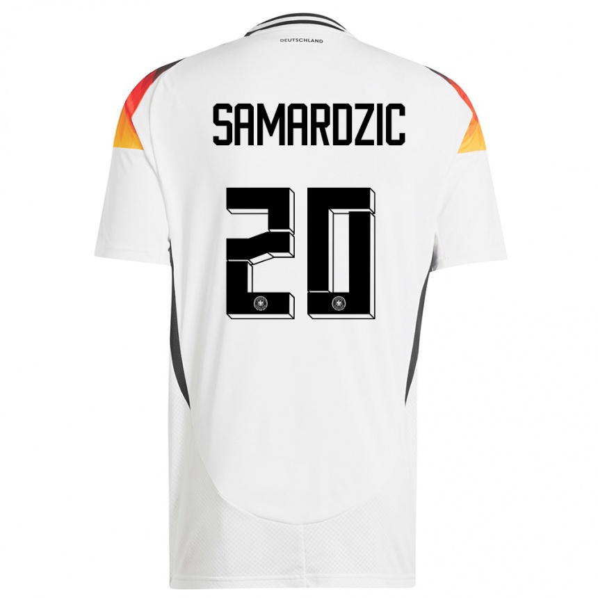 Kids Football Germany Lazar Samardzic #20 White Home Jersey 24-26 T-Shirt Nz