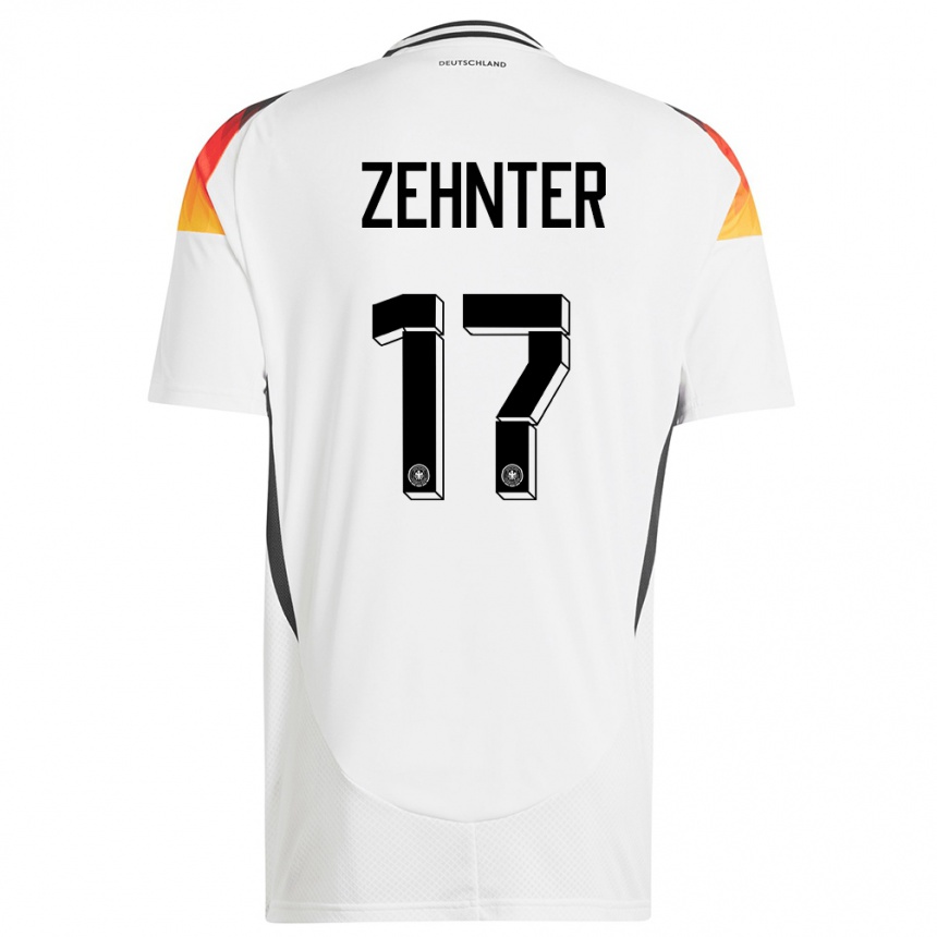 Kids Football Germany Aaron Zehnter #17 White Home Jersey 24-26 T-Shirt Nz