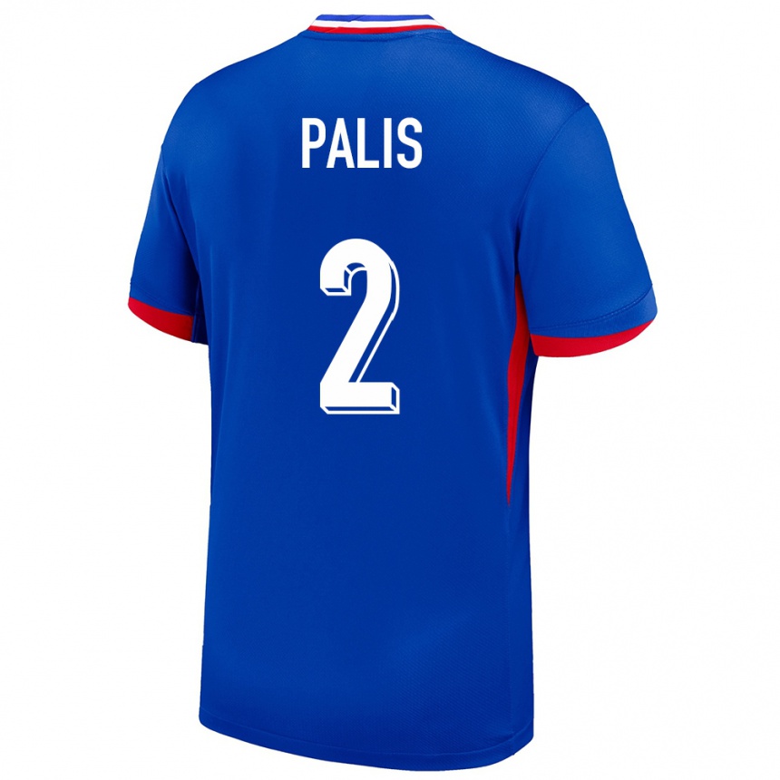 Kids Football France Ella Palis #2 Blue Home Jersey 24-26 T-Shirt Nz