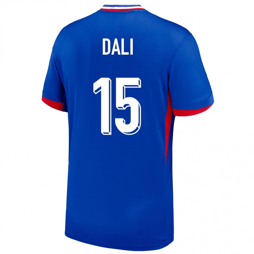 Kids Football France Kenza Dali #15 Blue Home Jersey 24-26 T-Shirt Nz