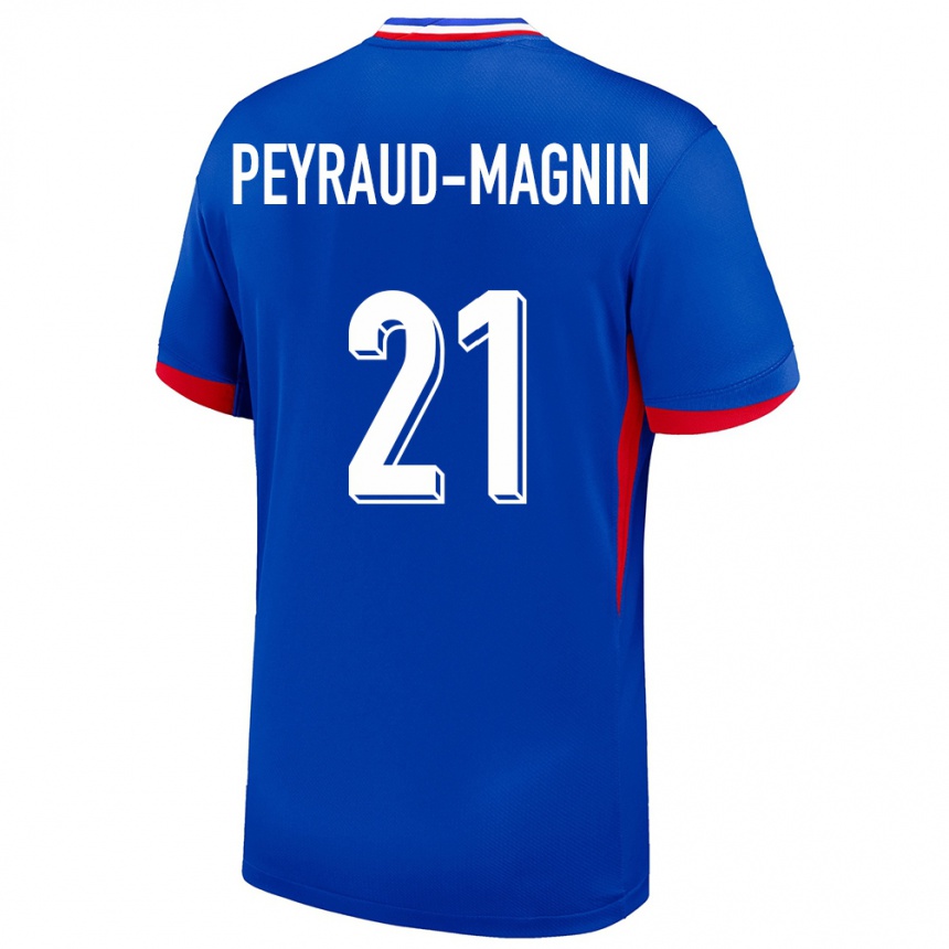 Kids Football France Pauline Peyraud Magnin #21 Blue Home Jersey 24-26 T-Shirt Nz