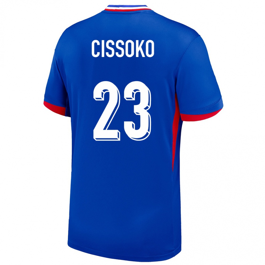 Kids Football France Hawa Cissoko #23 Blue Home Jersey 24-26 T-Shirt Nz