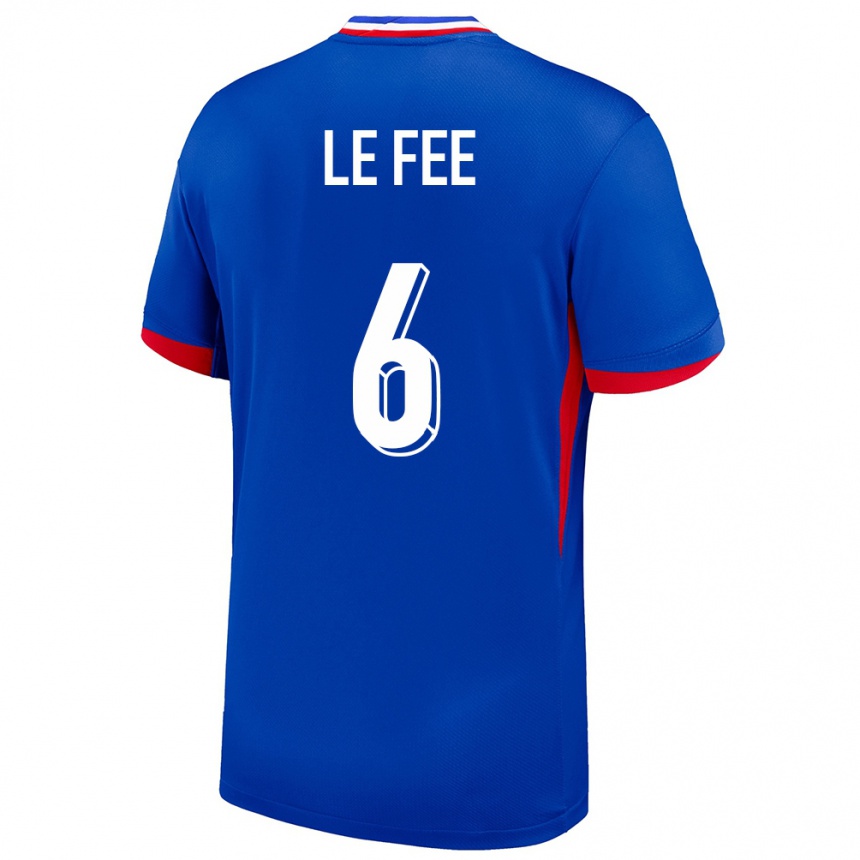 Kids Football France Enzo Le Fee #6 Blue Home Jersey 24-26 T-Shirt Nz