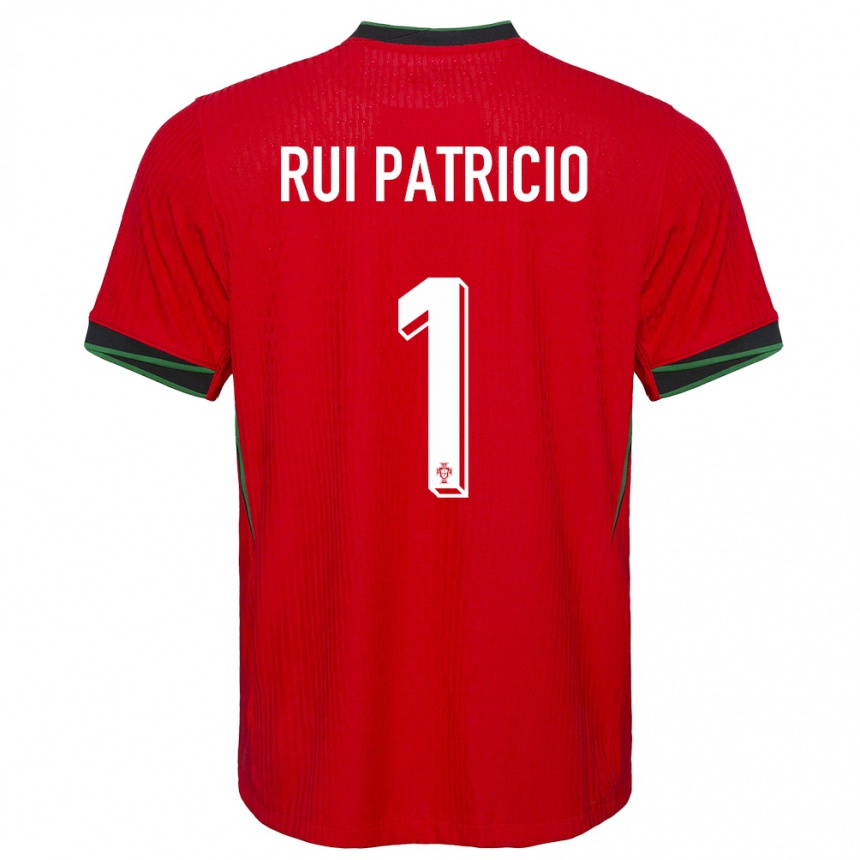 Kids Football Portugal Rui Patricio #1 Red Home Jersey 24-26 T-Shirt Nz