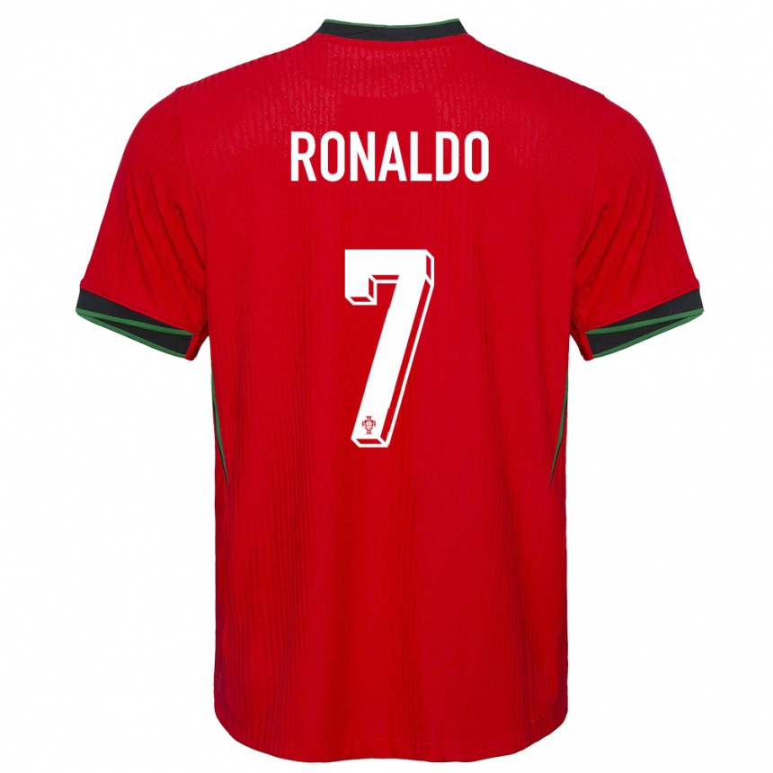 Kids Football Portugal Cristiano Ronaldo #7 Red Home Jersey 24-26 T-Shirt Nz