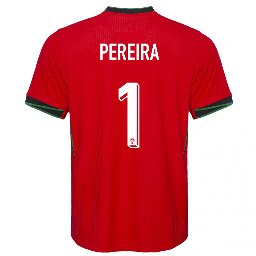 Kids Football Portugal Ines Pereira #1 Red Home Jersey 24-26 T-Shirt Nz