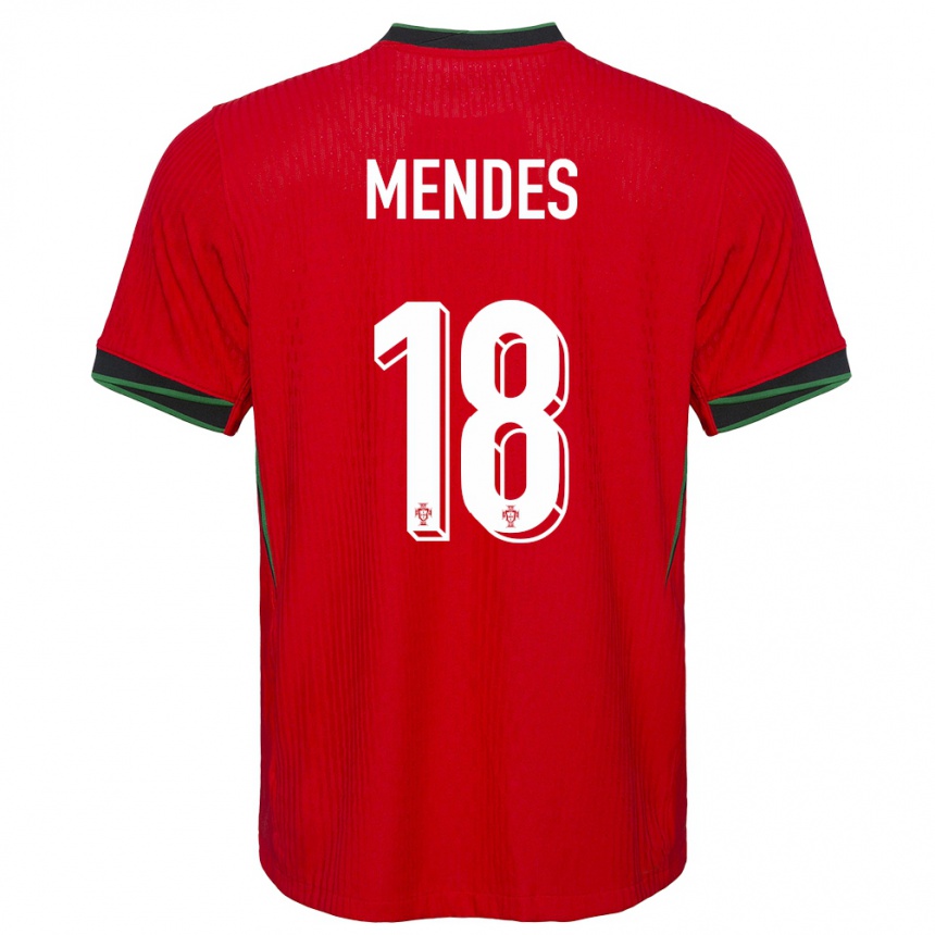 Kids Football Portugal Carolina Mendes #18 Red Home Jersey 24-26 T-Shirt Nz