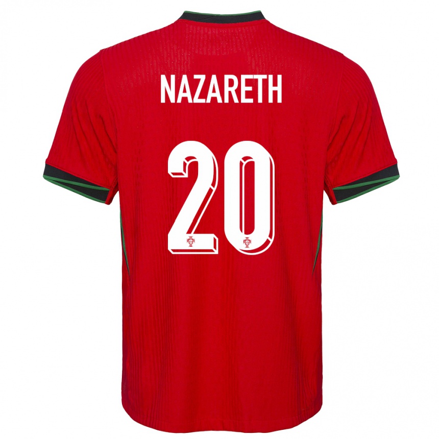 Kids Football Portugal Kika Nazareth #20 Red Home Jersey 24-26 T-Shirt Nz