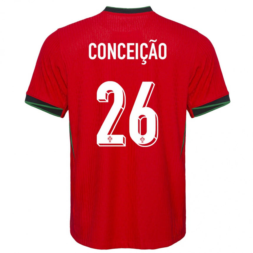 Kids Football Portugal Francisco Conceicao #26 Red Home Jersey 24-26 T-Shirt Nz