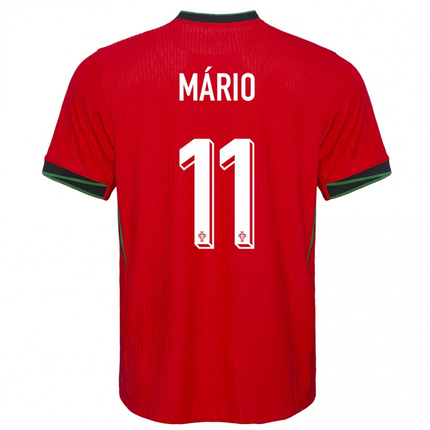 Kids Football Portugal Joao Mario #11 Red Home Jersey 24-26 T-Shirt Nz