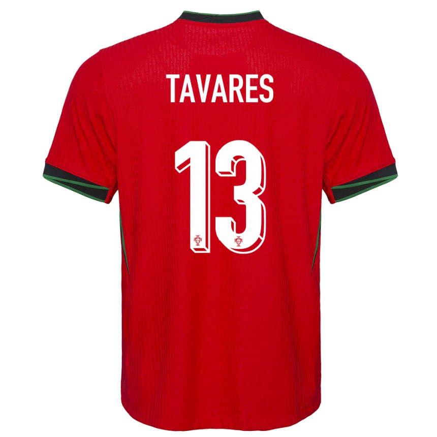 Kids Football Portugal Nuno Tavares #13 Red Home Jersey 24-26 T-Shirt Nz