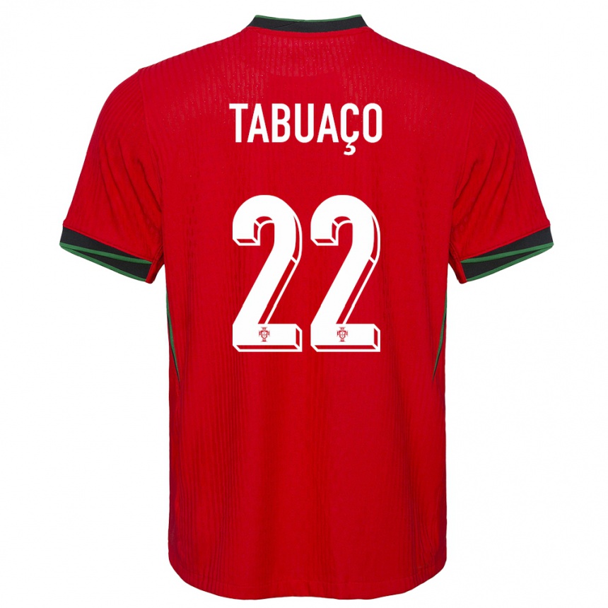 Kids Football Portugal Goncalo Tabuaco #22 Red Home Jersey 24-26 T-Shirt Nz