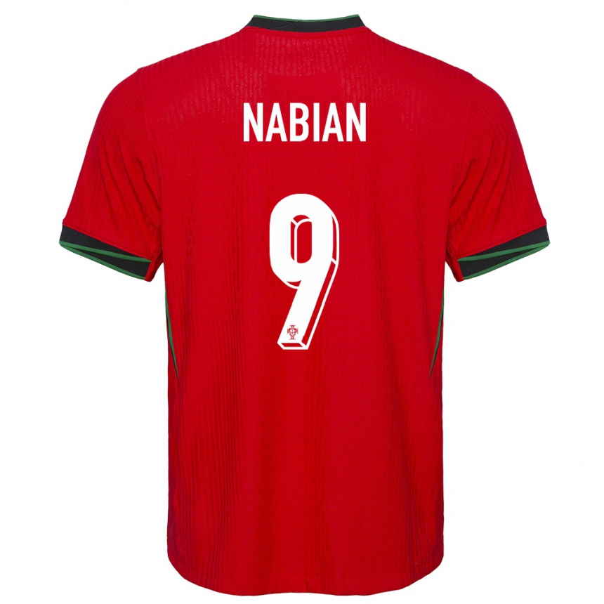 Kids Football Portugal Herculano Nabian #9 Red Home Jersey 24-26 T-Shirt Nz