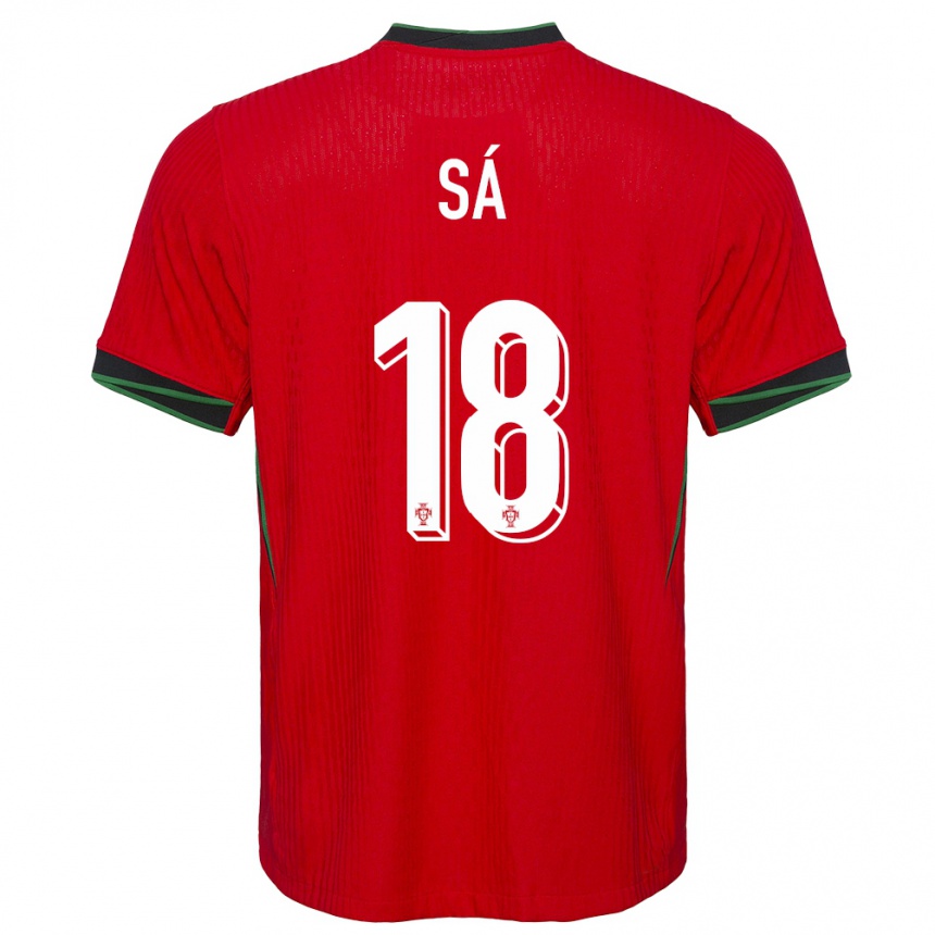 Kids Football Portugal Gustavo Sa #18 Red Home Jersey 24-26 T-Shirt Nz