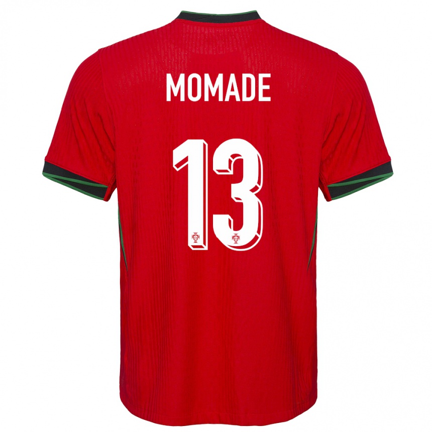 Kids Football Portugal Rayhan Momade #13 Red Home Jersey 24-26 T-Shirt Nz