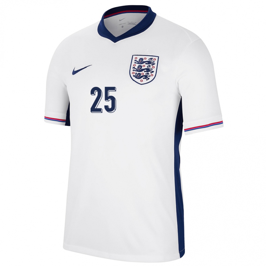 Kids Football England Adam Wharton #25 White Home Jersey 24-26 T-Shirt Nz