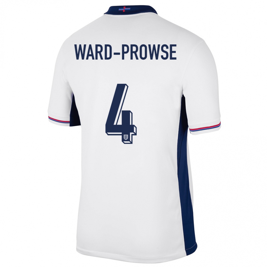 Kids Football England James Ward-Prowse #4 White Home Jersey 24-26 T-Shirt Nz