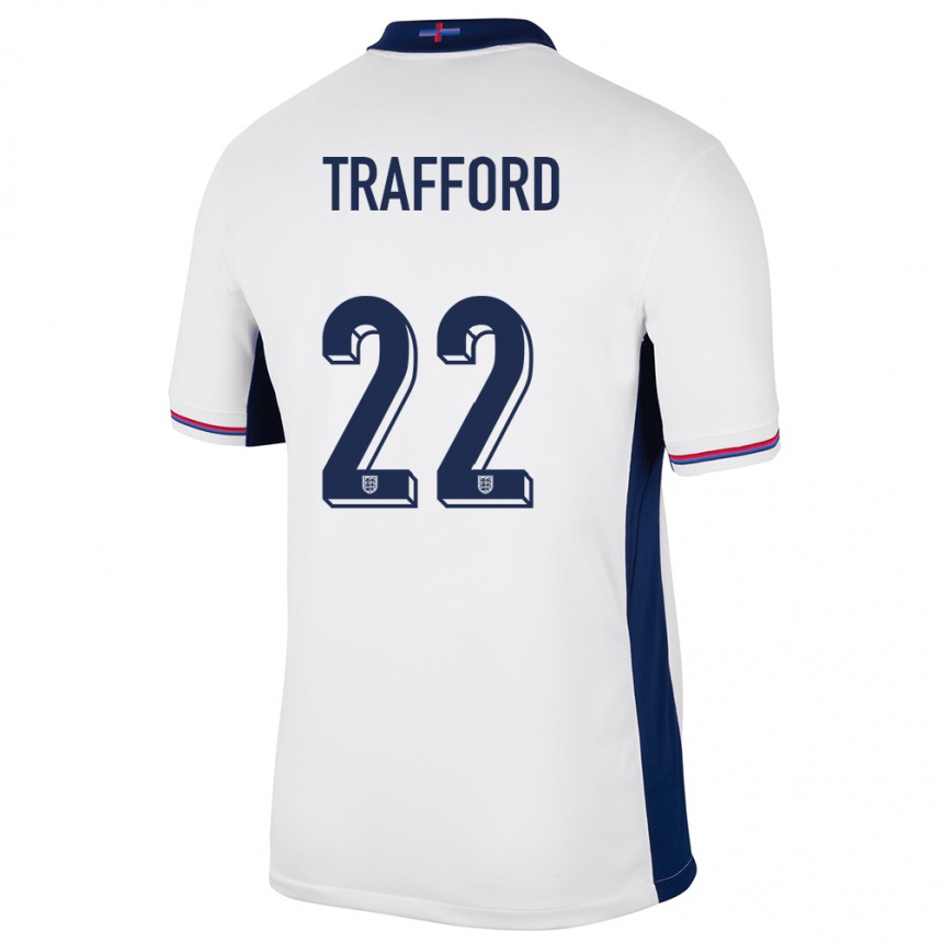 Kids Football England James Trafford #22 White Home Jersey 24-26 T-Shirt Nz