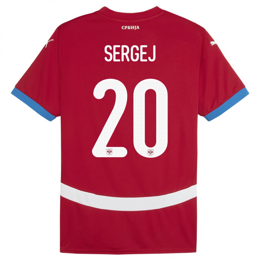 Kids Football Serbia Sergej Milinkovic-Savic #20 Red Home Jersey 24-26 T-Shirt Nz