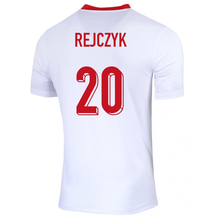 Kids Football Poland Filip Rejczyk #20 White Home Jersey 24-26 T-Shirt Nz