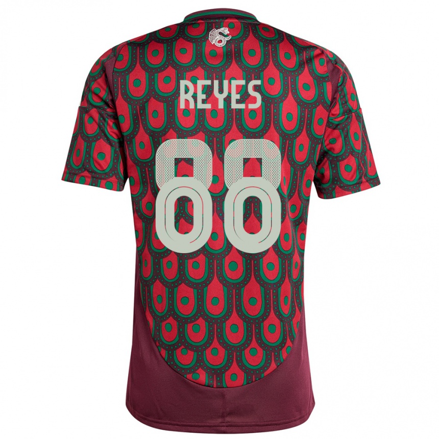 Kids Football Mexico Maricarmen Reyes #88 Maroon Home Jersey 24-26 T-Shirt Nz