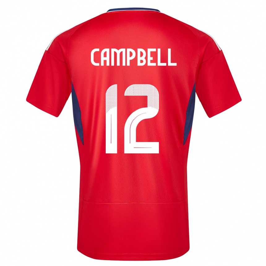 Kids Football Costa Rica Joel Campbell #12 Red Home Jersey 24-26 T-Shirt Nz