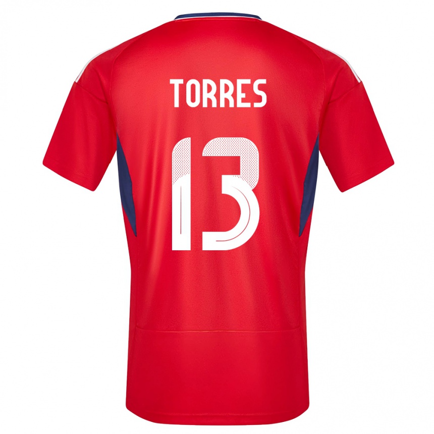 Kids Football Costa Rica Gerson Torres #13 Red Home Jersey 24-26 T-Shirt Nz