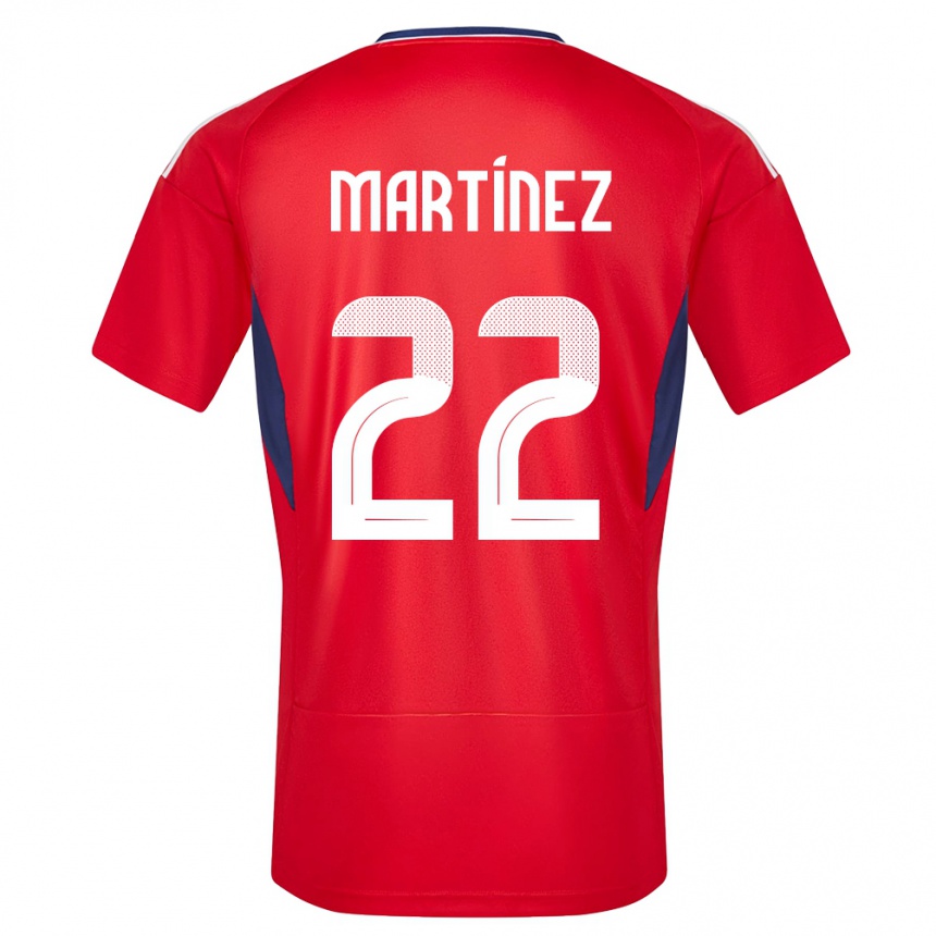 Kids Football Costa Rica Carlos Martinez #22 Red Home Jersey 24-26 T-Shirt Nz