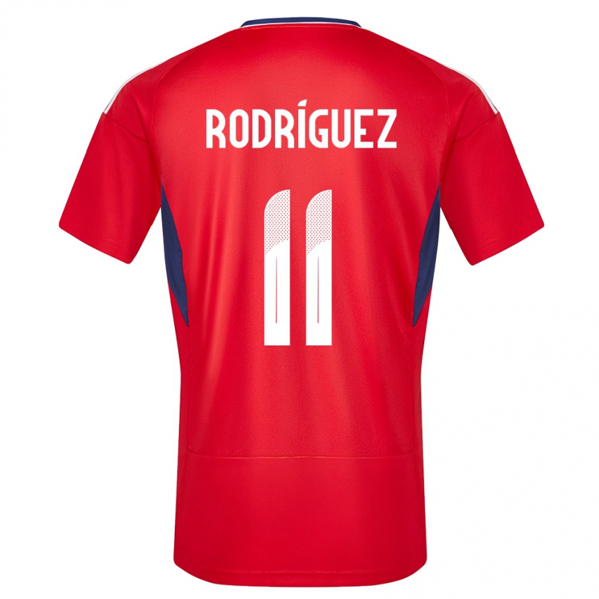 Kids Football Costa Rica Raquel Rodriguez #11 Red Home Jersey 24-26 T-Shirt Nz