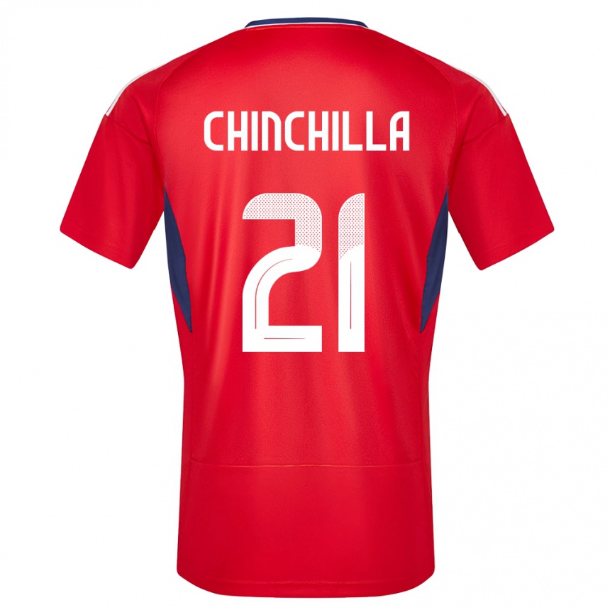 Kids Football Costa Rica Viviana Chinchilla #21 Red Home Jersey 24-26 T-Shirt Nz