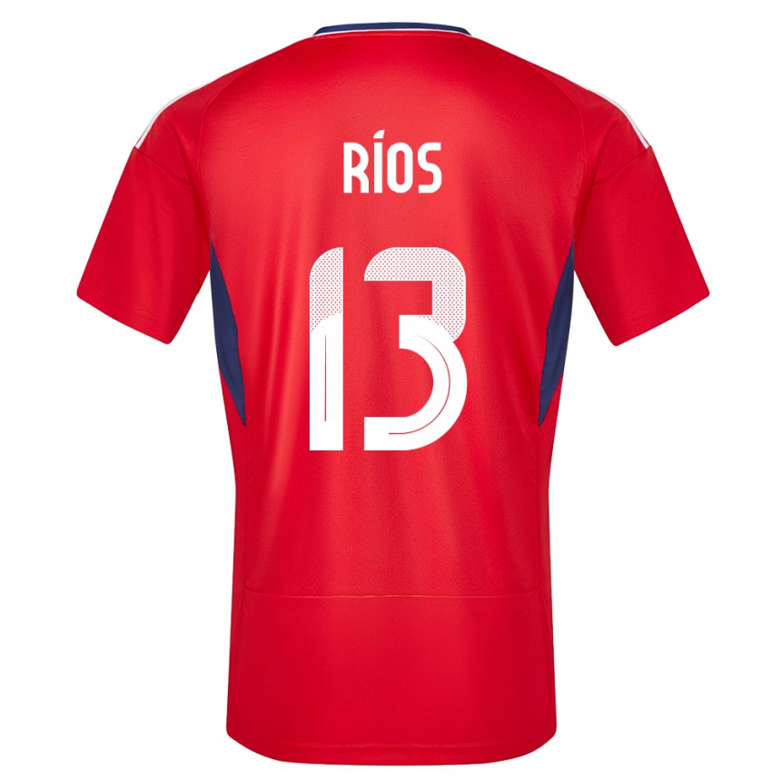 Kids Football Costa Rica Keral Rios #13 Red Home Jersey 24-26 T-Shirt Nz