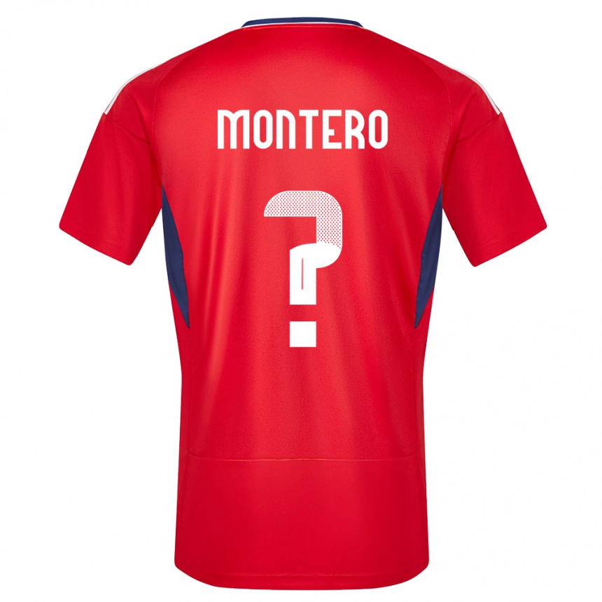 Kids Football Costa Rica Claudio Montero #0 Red Home Jersey 24-26 T-Shirt Nz