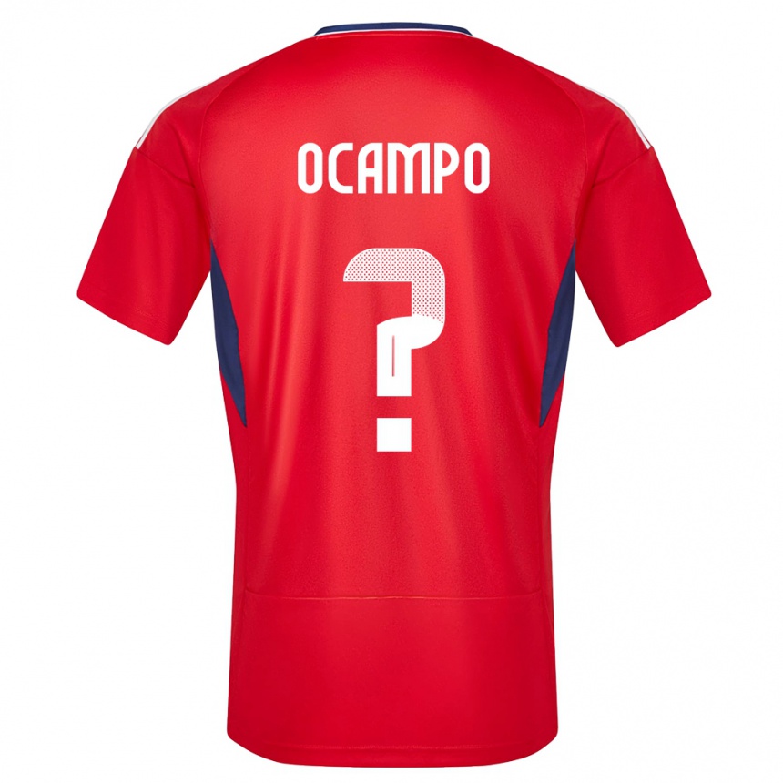 Kids Football Costa Rica Benjamin Ocampo #0 Red Home Jersey 24-26 T-Shirt Nz