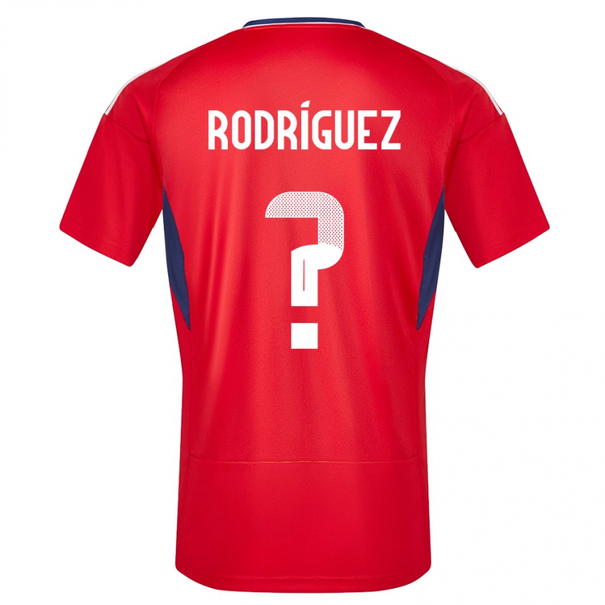 Kids Football Costa Rica Bradley Rodriguez #0 Red Home Jersey 24-26 T-Shirt Nz