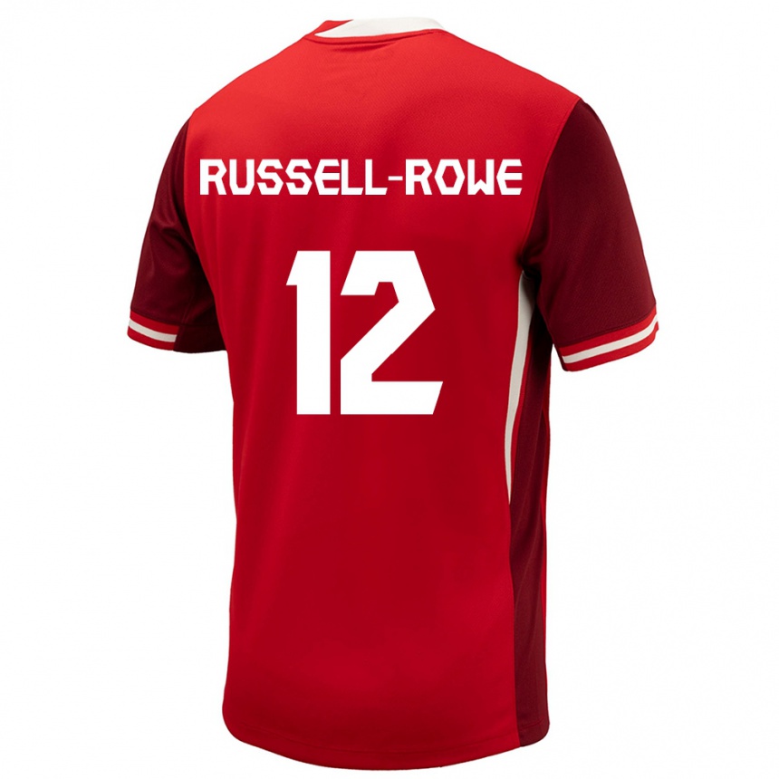 Kids Football Canada Jacen Russell-Rowe #12 Red Home Jersey 24-26 T-Shirt Nz