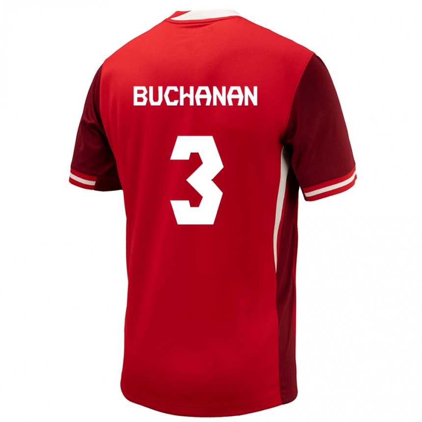 Kids Football Canada Kadeisha Buchanan #3 Red Home Jersey 24-26 T-Shirt Nz