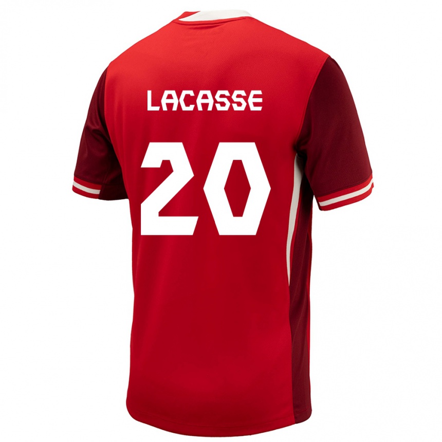 Kids Football Canada Cloe Lacasse #20 Red Home Jersey 24-26 T-Shirt Nz