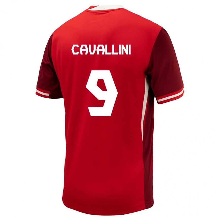 Kids Football Canada Lucas Cavallini #9 Red Home Jersey 24-26 T-Shirt Nz