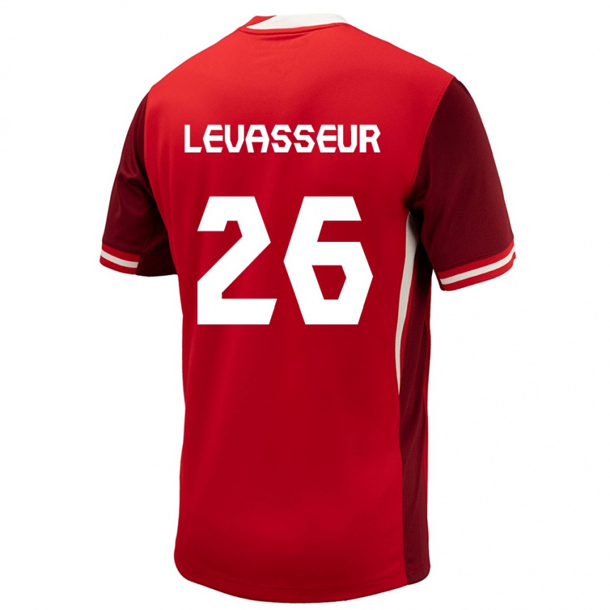 Kids Football Canada Marie Levasseur #26 Red Home Jersey 24-26 T-Shirt Nz