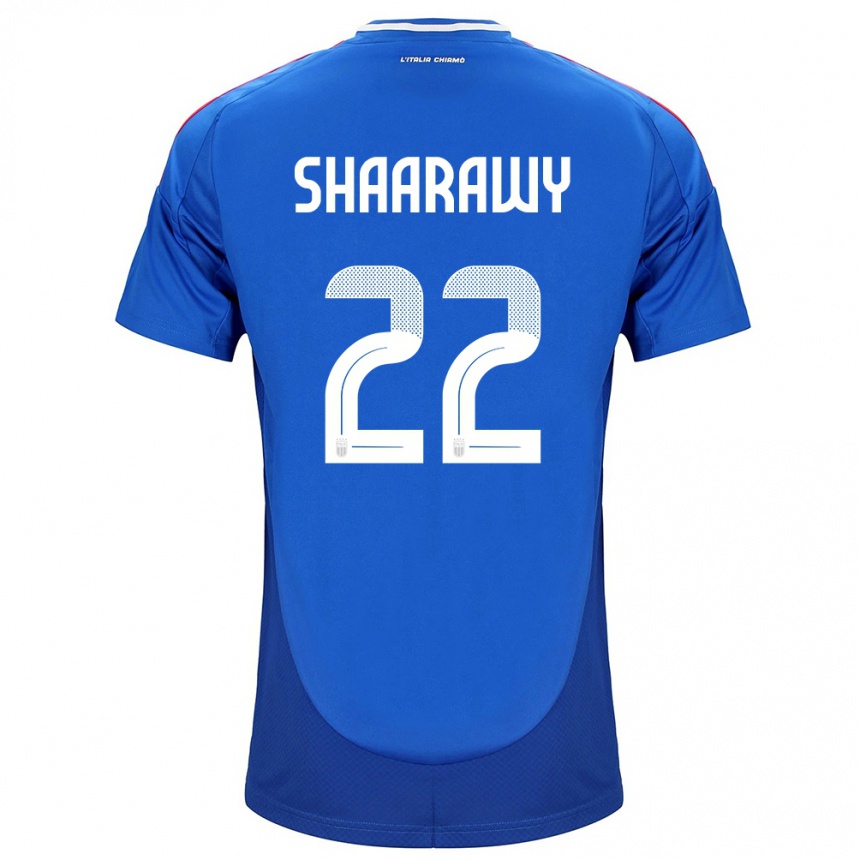 Kids Football Italy Stephan El Shaarawy #22 Blue Home Jersey 24-26 T-Shirt Nz