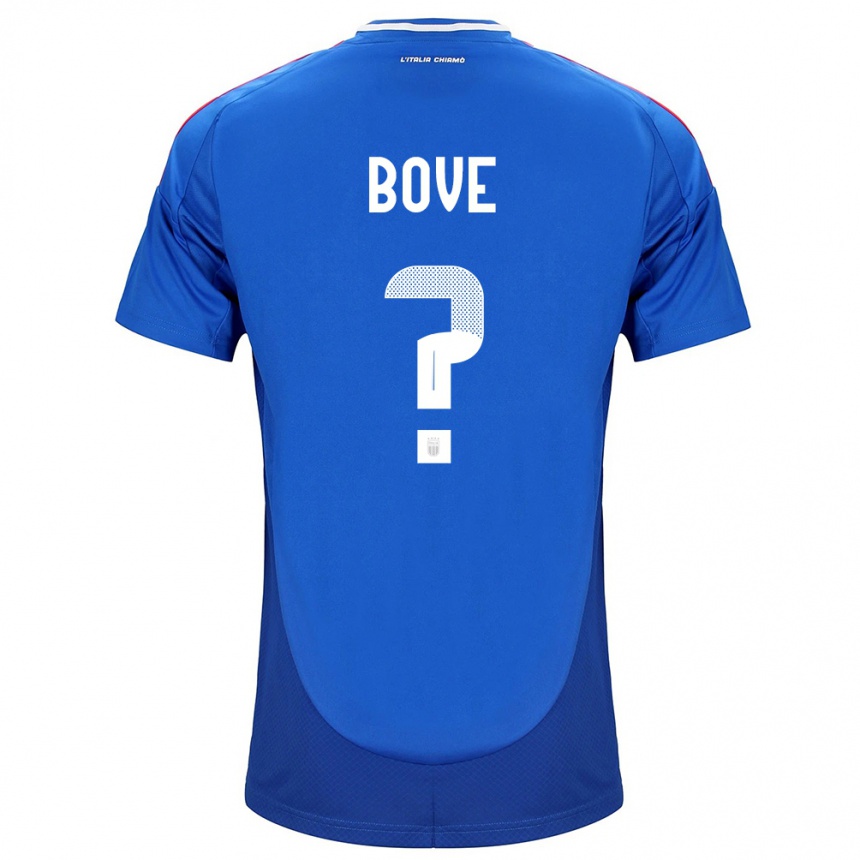 Kids Football Italy Edoardo Bove #0 Blue Home Jersey 24-26 T-Shirt Nz