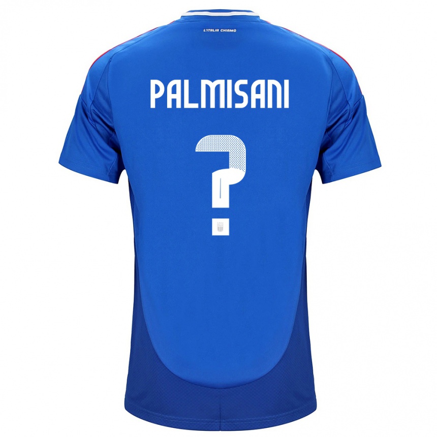 Kids Football Italy Lorenzo Palmisani #0 Blue Home Jersey 24-26 T-Shirt Nz