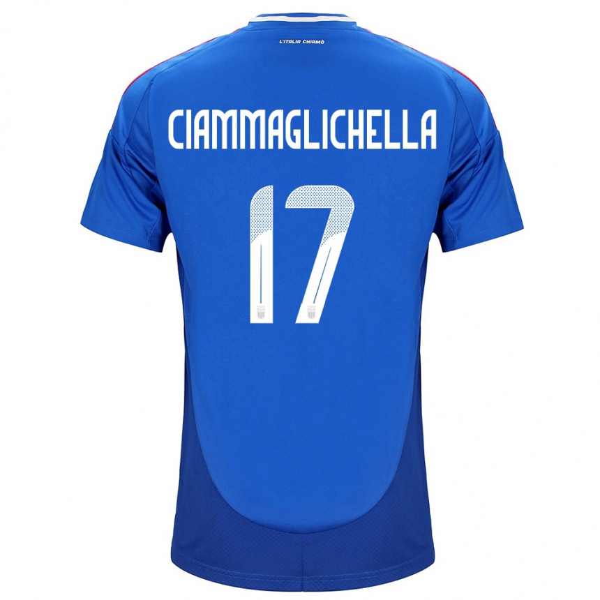 Kids Football Italy Aaron Ciammaglichella #17 Blue Home Jersey 24-26 T-Shirt Nz