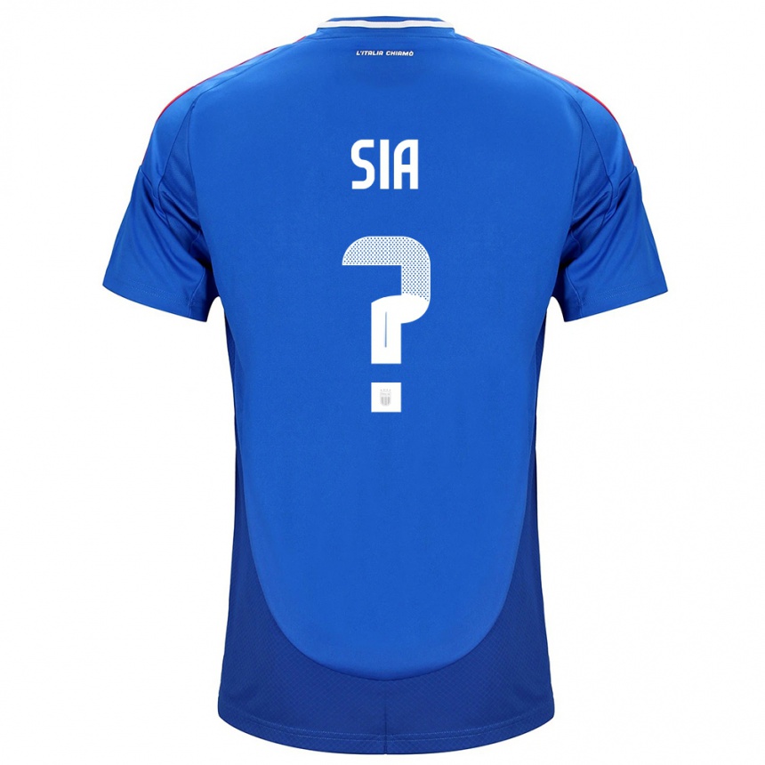 Kids Football Italy Diego Sia #0 Blue Home Jersey 24-26 T-Shirt Nz