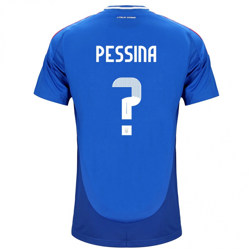 Kids Football Italy Massimo Pessina #0 Blue Home Jersey 24-26 T-Shirt Nz